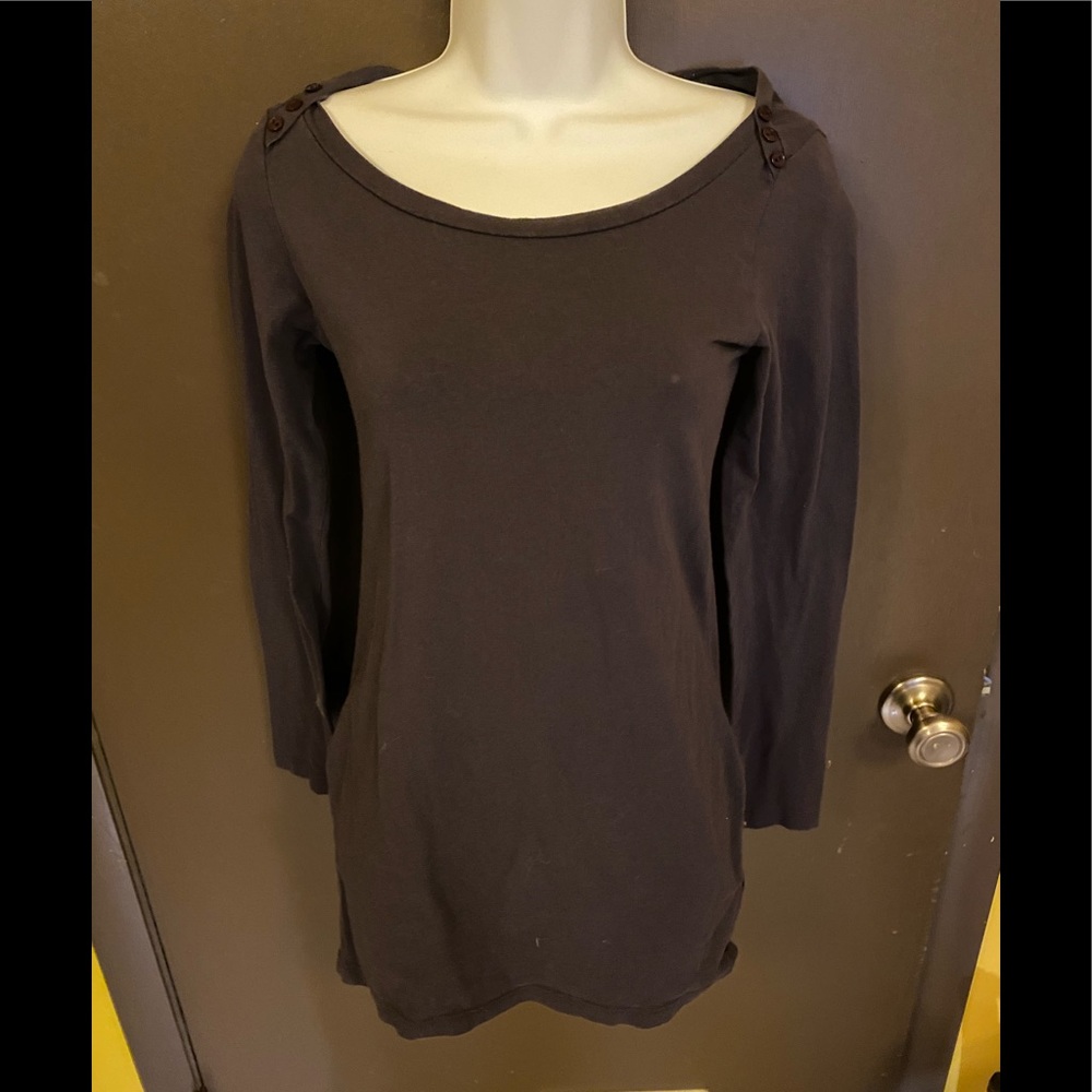 😍SOFT Charlotte Russe Purple button collar top